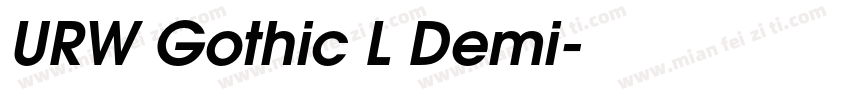 URW Gothic L Demi字体转换